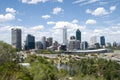 Perth City Panorama Royalty Free Stock Photo