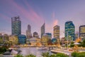 Perth downtown city skyline cityscape of Australia Royalty Free Stock Photo