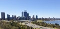 Perth from King's Park Royalty Free Stock Photo