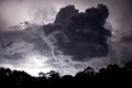 Perth Lightning within the clouds Royalty Free Stock Photo