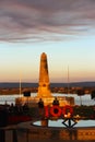 Perth memorial Kings park dusk service Royalty Free Stock Photo