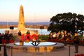 Perth memorial Kings park 100th ANZAC dusk service Royalty Free Stock Photo