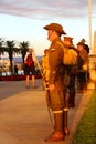 Perth memorial Kings park 100th ANZAC dusk service Royalty Free Stock Photo