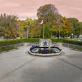 The Perth regiment memorial in Stratford, Ontario, Canada Royalty Free Stock Photo