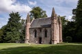 Scone Palace Chapel, old brick building in Perthshire, Scotland at sumer weather