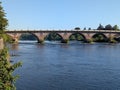 Perth Scotland. Bridge over the River Tay Royalty Free Stock Photo