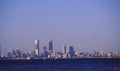 West Australia: The Skyline of the City of Perth seenat sunset