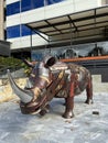 Rhino Metal Sculpture