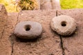 Peru. Ancient Aztec and Maya stone sculptures Royalty Free Stock Photo
