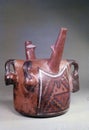 Peru ancient ceramic huaco pottery without culture information in the museum of Lima