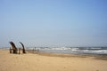 Peru Chiclayo tropical beaches with artisanal reed fishing boats