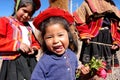 Peru child in traditional costume Royalty Free Stock Photo