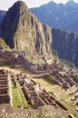 peru cusco archaeological site of the ruins of machu picchu ruins Royalty Free Stock Photo