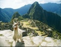 peru cusco archaeological site of the ruins of machu picchu ruins Royalty Free Stock Photo