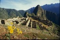 peru cusco archaeological site of the ruins of machu picchu ruins Royalty Free Stock Photo