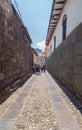 Brown inca stone walls in Cuzco