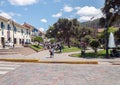 Plaza el Regocijo, people enjoying the day