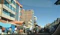 Peru,Cusco.Tents of street vendors in the center of Cusco