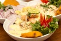 Peru Dish: 3 types of Cebiche
