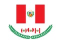 Peru Flag vector illustration. Peru Flag. National Flag of peru