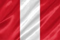 Peru Flag Royalty Free Stock Photo