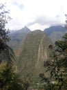Peru landscape mountains scenery near Machu Picchu incan ruins