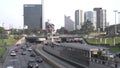 Peru Lima,via expresa,traffic at day on Javier Prado mainstreet of the San Isidro