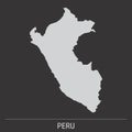 Peru map icon Royalty Free Stock Photo