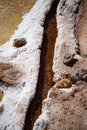 Salt river in Maras, Peru