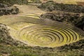 Peru, Moray, ancient Inca circular terraces. Probable there is the Incas laboratory of agriculture