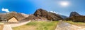 Peru, Ollantaytambo-Inca ruins of Sacred Valley in Andes mountains,South America. Royalty Free Stock Photo