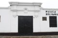 peru pativilca,museum of simon bolivar ,historical facade bulding