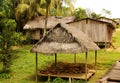 Peru, Peruvian Amazonas landscape. The photo present typical indian tribes settlement in Amazon