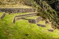 Peru, Pisac (Pisaq) - Inca ruins in the sacred valley in the Peruvian Andes Royalty Free Stock Photo