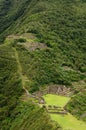 Peru, remote Inca ruins of Choquequirau near Cuzco Royalty Free Stock Photo