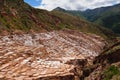 Peru, Sacred Valley, Salt mine in Maras Royalty Free Stock Photo