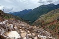 Peru, Salinas de Maras, Pre Inca traditional salt mine (salinas Royalty Free Stock Photo