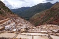 Peru, Salinas de Maras, Pre Inca traditional salt mine (salinas Royalty Free Stock Photo