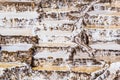 Peru, Salinas de Maras, Pre Inca traditional salt mine (salinas). Royalty Free Stock Photo