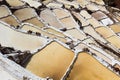 Peru, Salinas de Maras, Pre Inca traditional salt mine (salinas). Royalty Free Stock Photo
