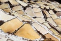 Peru, Salinas de Maras, Pre Inca traditional salt mine (salinas). Royalty Free Stock Photo
