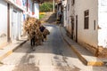 Peru - September 19, 2022: street of the Peruvian countryside in South America