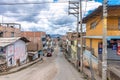 Peru - September 19, 2022: street of the Peruvian countryside in South America