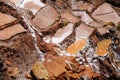 Peru, Traditional salt mine in Maras Royalty Free Stock Photo