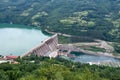 Artificial Lake and Great Dam on Tara National Park Royalty Free Stock Photo