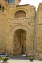 Perugia, Italy - Arco Etrusco o di Augusto Etruscan Arch being an entrance to the ancient Etruscan Acropolis in Perugia historic Royalty Free Stock Photo