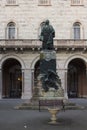 Pietro Vannucci Il Perugino statue in Perugia city centre