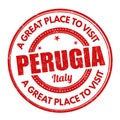 Perugia sign or stamp