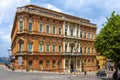 Perugia, Umbria / Italy - 2018/05/28: XVIII century Pallazzo Gallenga Stuart palace, main seat of the University for Foreigners of