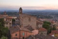 Perugia, view of the old city and Chiesa di Santo Spirito